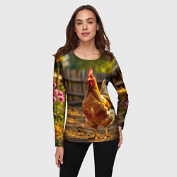 Лонгслив женский Золотой хранитель двора, цвет: 3D-принт — фото 2
