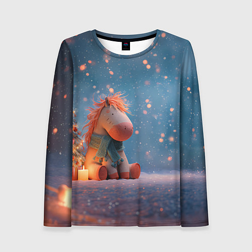 Женский лонгслив Игрушечная лошадка 2026 / 3D-принт – фото 1