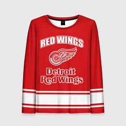 Лонгслив женский Detroit red wings, цвет: 3D-принт