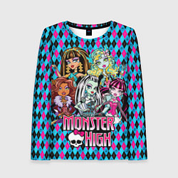 Лонгслив женский Monster High, цвет: 3D-принт