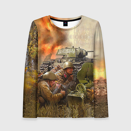 Женский лонгслив День победы / 3D-принт – фото 1
