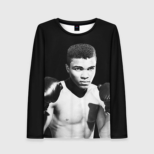 Женский лонгслив Muhammad Ali / 3D-принт – фото 1