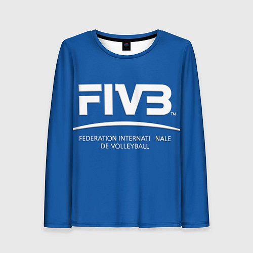 Женский лонгслив Волейбол FIVB / 3D-принт – фото 1