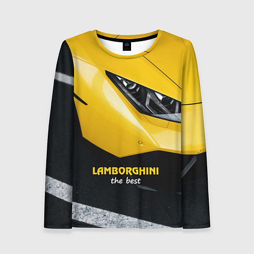 Женский лонгслив Lamborghini the best / 3D-принт – фото 1