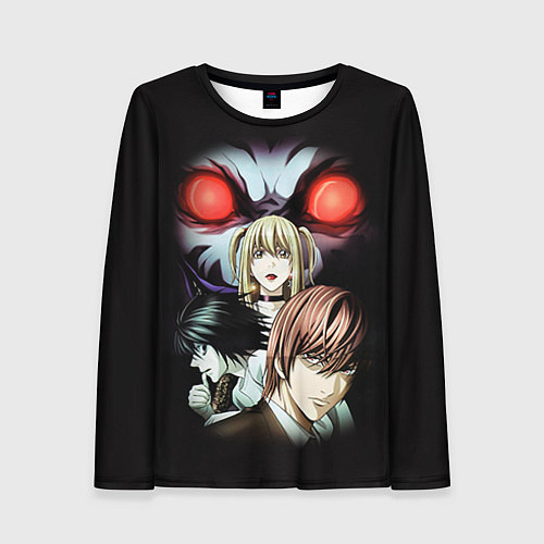 Женский лонгслив Тетрадь смерти 2 / 3D-принт – фото 1
