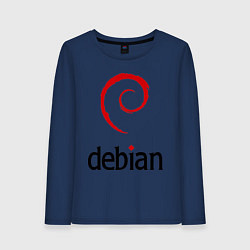 Женский лонгслив Debian