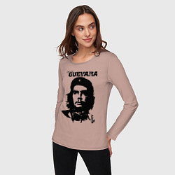 Лонгслив хлопковый женский Che Guevara, цвет: пыльно-розовый — фото 2