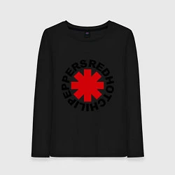 Лонгслив хлопковый женский Red Hot Chili Peppers, цвет: черный