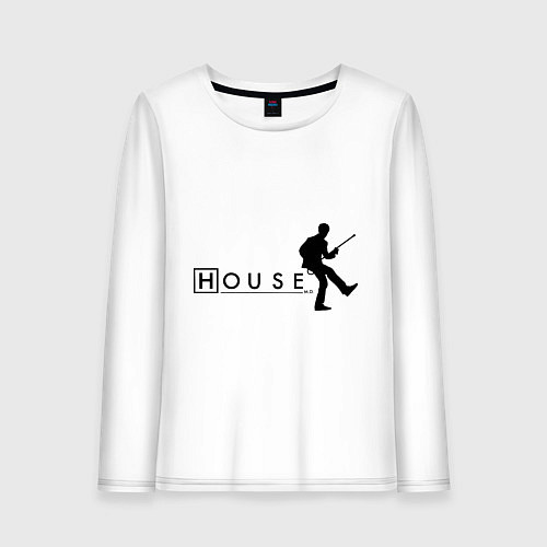 Женский лонгслив House MD / Белый – фото 1