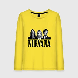 Лонгслив хлопковый женский Nirvana Group, цвет: желтый