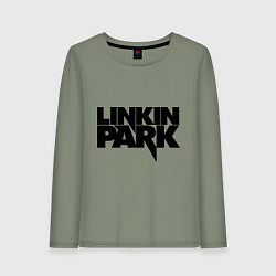 Лонгслив хлопковый женский Linkin Park, цвет: авокадо