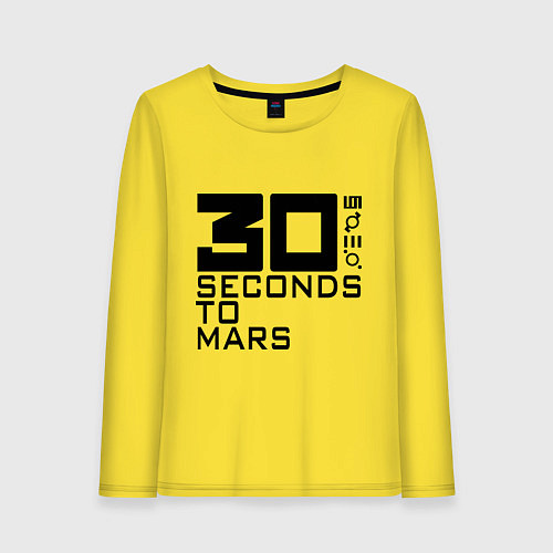 Женский лонгслив 30 Seconds To Mars / Желтый – фото 1