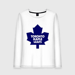 Лонгслив хлопковый женский Toronto Maple Leafs, цвет: белый