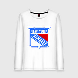 Лонгслив хлопковый женский New York Rangers, цвет: белый