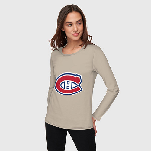 Женский лонгслив Montreal Canadiens / Миндальный – фото 3