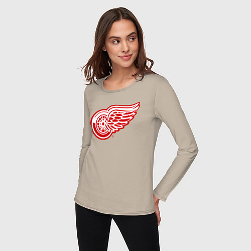 Женский лонгслив Detroit Red Wings / Миндальный – фото 3