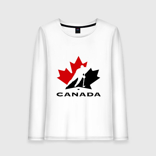 Женский лонгслив Canada / Белый – фото 1