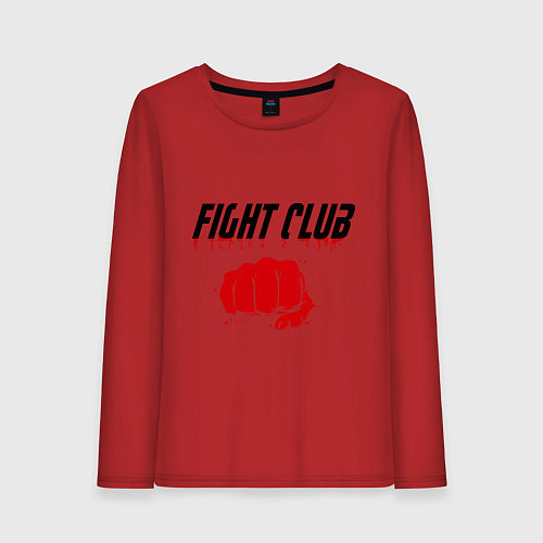 Женский лонгслив Fight Club / Красный – фото 1