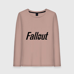 Лонгслив хлопковый женский Fallout, цвет: пыльно-розовый