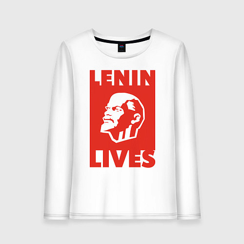 Женский лонгслив Lenin Lives / Белый – фото 1