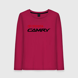 Лонгслив хлопковый женский Toyota Camry, цвет: маджента