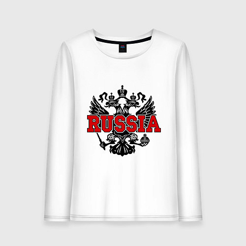 Женский лонгслив Russia Coat / Белый – фото 1