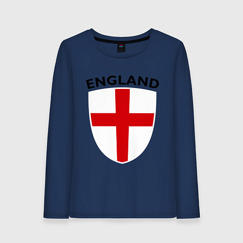 Женский лонгслив England Shield / Тёмно-синий – фото 1