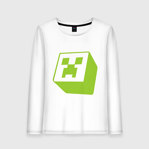 Женский лонгслив Green Creeper / Белый – фото 1