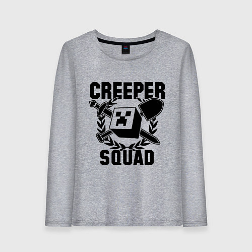 Женский лонгслив Creeper Squad / Меланж – фото 1