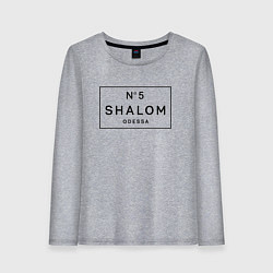 Лонгслив хлопковый женский SHALOM, цвет: меланж
