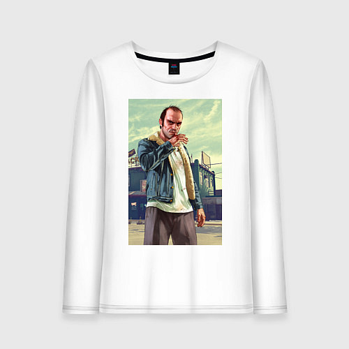 Женский лонгслив Trevor Philips / Белый – фото 1