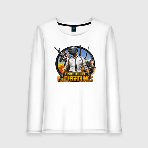 Женский лонгслив PUBG Mission / Белый – фото 1