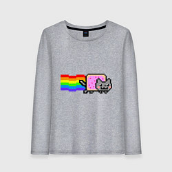 Женский лонгслив Nyan Cat