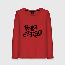 Женский лонгслив Punks not dead