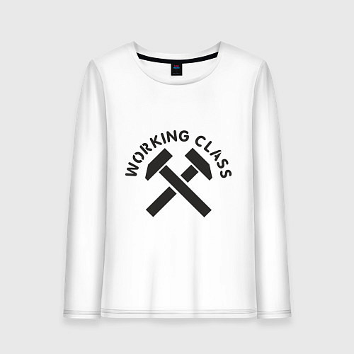 Женский лонгслив Working class / Белый – фото 1