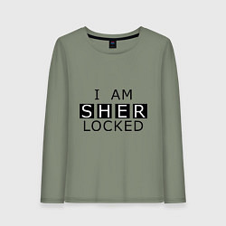 Женский лонгслив I am Sherlocked