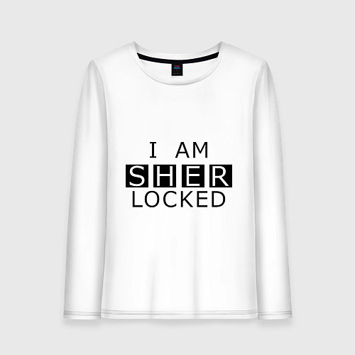 Женский лонгслив I am Sherlocked / Белый – фото 1