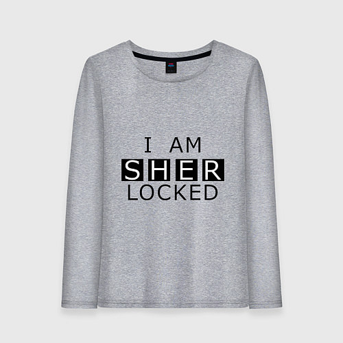 Женский лонгслив I am Sherlocked / Меланж – фото 1