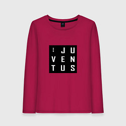 Лонгслив хлопковый женский Juventus FC: Black Collection, цвет: маджента