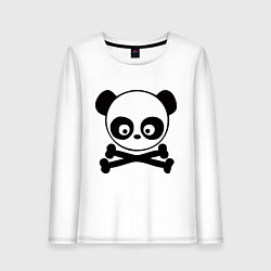 Женский лонгслив Skull panda