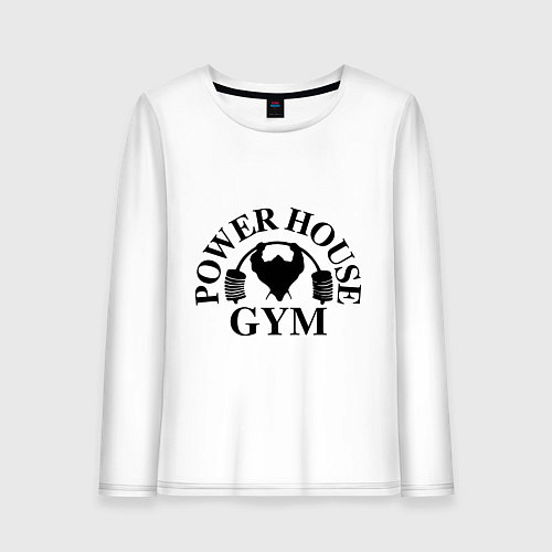 Женский лонгслив Power House Gym / Белый – фото 1