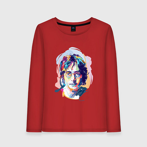 Женский лонгслив John Lennon: Art / Красный – фото 1