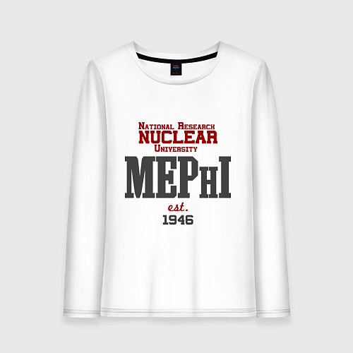 Женский лонгслив MEPHI / Белый – фото 1