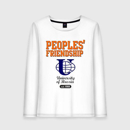 Женский лонгслив PF UoR / Белый – фото 1