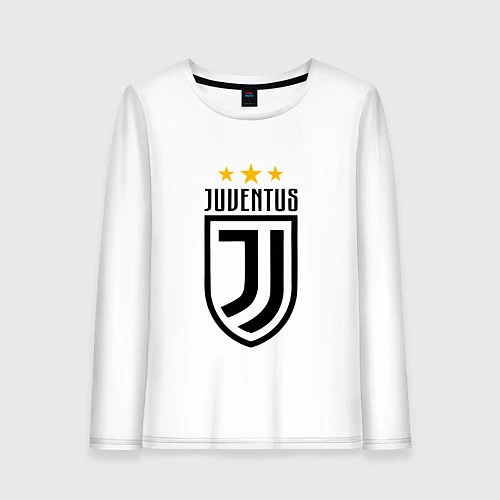 Женский лонгслив Juventus FC: 3 stars / Белый – фото 1