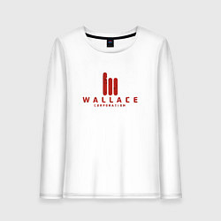 Лонгслив хлопковый женский Wallace Corporation, цвет: белый