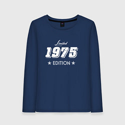 Лонгслив хлопковый женский Limited Edition 1975, цвет: тёмно-синий