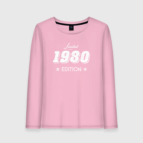 Женский лонгслив Limited Edition 1980 / Светло-розовый – фото 1