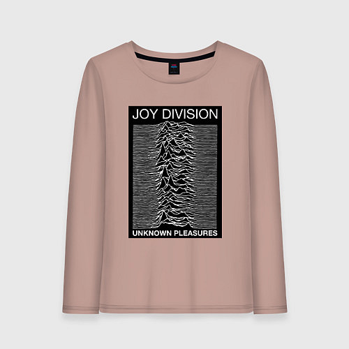 Женский лонгслив Joy Division: Unknown Pleasures / Пыльно-розовый – фото 1
