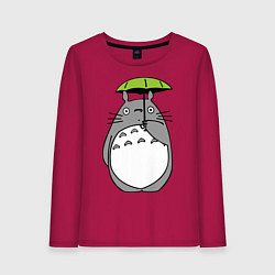 Женский лонгслив Totoro с зонтом